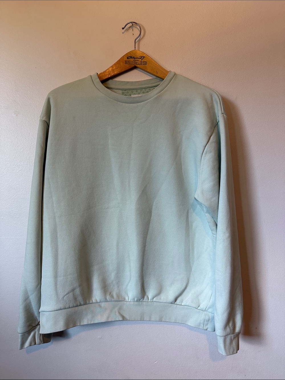 Denim and Flower Unisex Sweatshirt Size XL Soft Preppy Casual Everyday Cozy